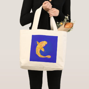 Tasche mit orangefarbenem Fisch
