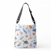 Tasche mit Ozeanwellen als Geschenk