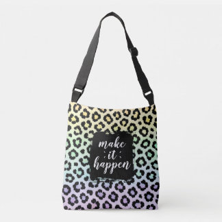 Tasche mit Pastel-Leopardendruck 'Make It Happen'