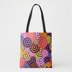 Tasche mit psychedelischen Kreisen