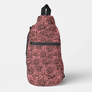 Tasche mit Rosenprint im Sling-Style