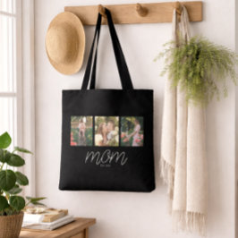Tasche mit schwarzem Schriftzug 'Mom Established S