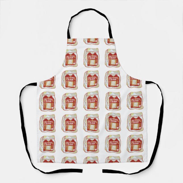 Tasche mit selbst gemahlenem Mehl Schürze (Vorderseite)