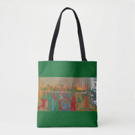 Tasche- Mit Sorgfalt am Kamin hungen. Tasche