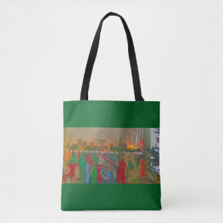 Tasche- Mit Sorgfalt am Kamin hungen. Tasche