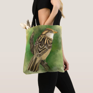 Tasche mit süßem Vogel