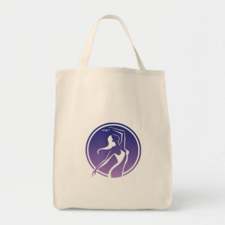 Tasche mit Tänzer-Silhouette-Gradient-Medaillon