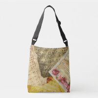 Tasche mit Vintage-Musiknoten