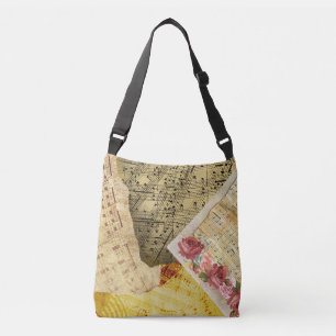 Tasche mit Vintage-Musiknoten