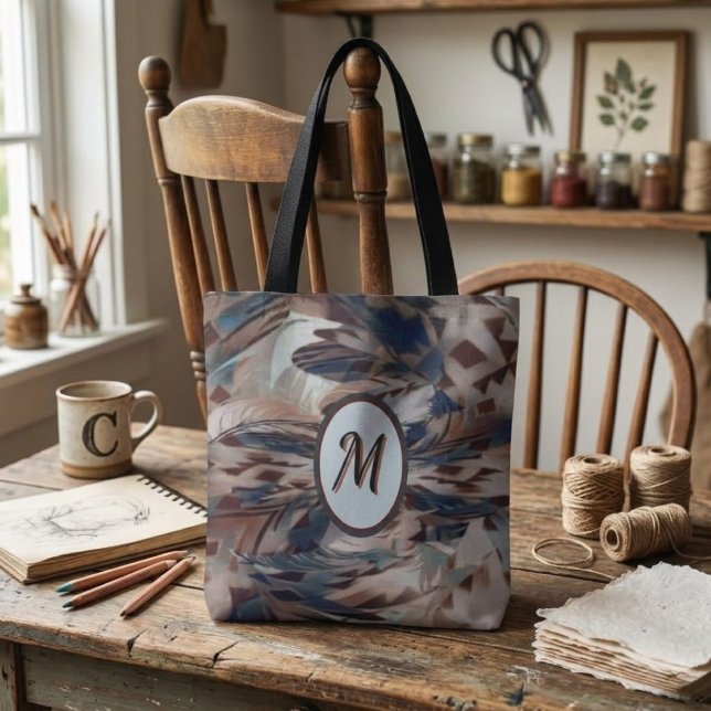 Tasche mit wirbelnden Südwestfedern (Von Creator hochgeladen)