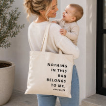 Tasche 'Mom Life Tote Bag' | Lustiges Muttergesche