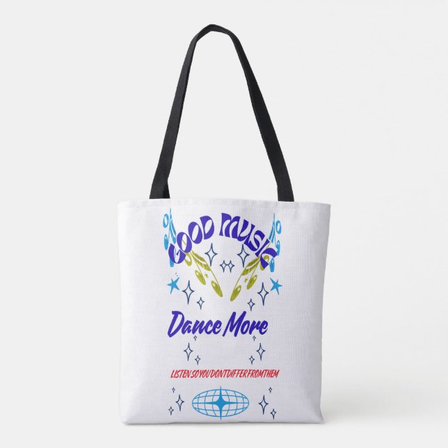 Tasche, Musik Tanz Tasche (Rückseite)