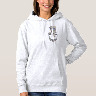 Tasche niedlicher Weimaraner Welpen-Hund Hoodie