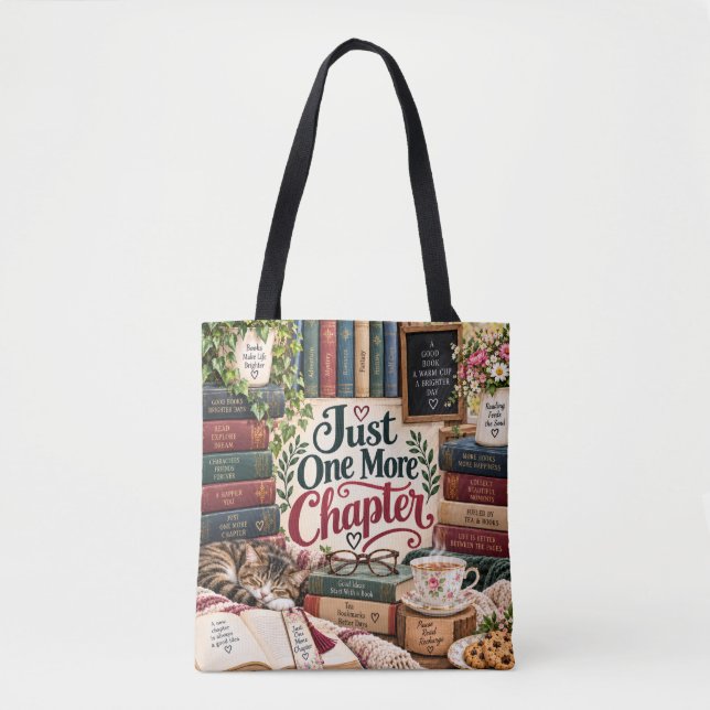 Tasche 'Nur noch ein Kapitel' (Vorderseite)