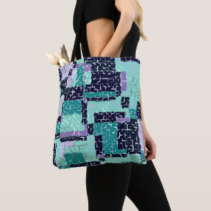 Tasche oder Karosseriebeutel mit grün und Lila