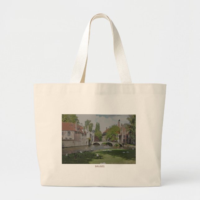 Tasche, Paris, Brügge Jumbo Stoffbeutel (Vorne)