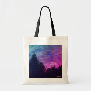 Tasche - Rosa "goldene Sonnenuntergang-Kiefern"