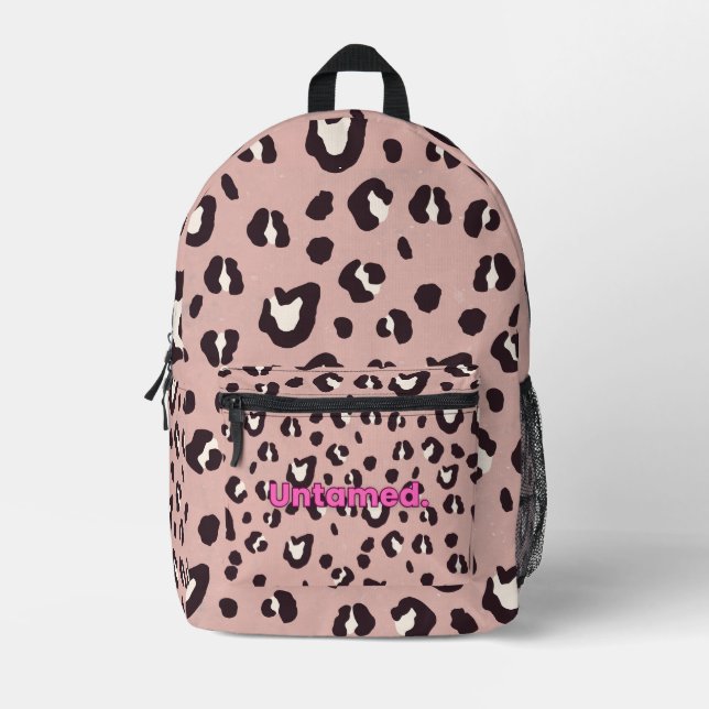 Tasche rosa Tierprint (Vorderseite)
