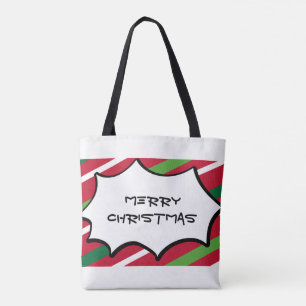 Tasche Rot und Grüner Streifen