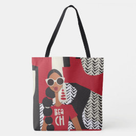 Tasche Rot, Weiß und Schwarz