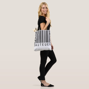 Tasche "SAUTEUER" Barcode Schwarz