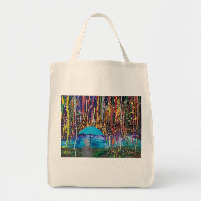 Tasche Shopping Bag mit Original Art Print (Vorne)