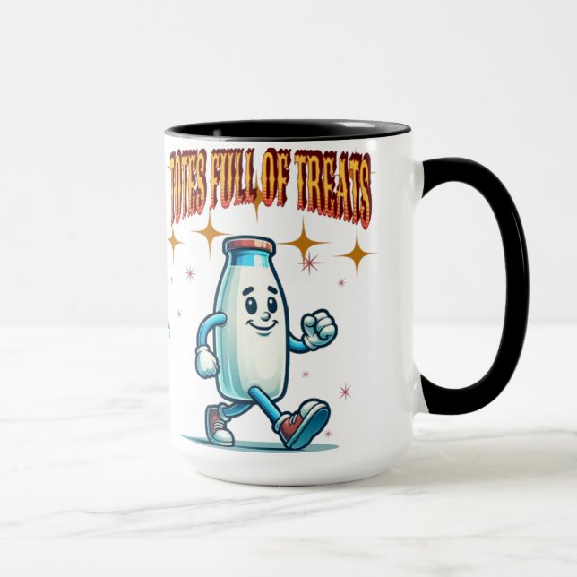 Tasche voller Leckereien - Funny Dog Quote Tasse (Rechts)