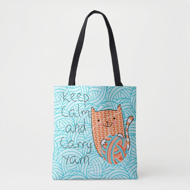 Tasche von Calm und Carry Yarn behalten (Vorderseite)