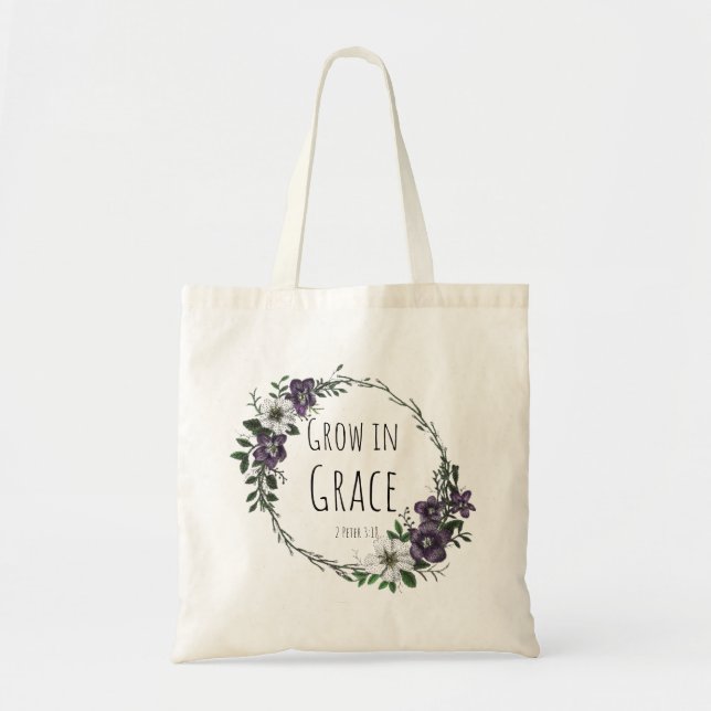 Tasche 'Wachse in Gnade' (Vorne)