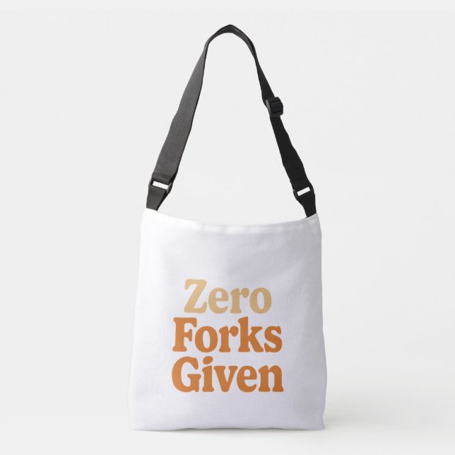 Tasche 'Zero Forks Given' (Vorderseite)