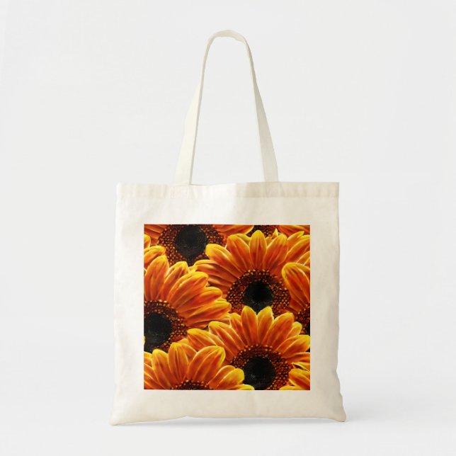Tasche zur Sonnenblume Leinwand (Vorne)