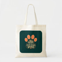 Taschen-Druck-Typografie-Geschenktasche für Hausti