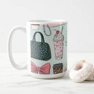 Taschen, Schleifen & Lattes Kaffeetasse