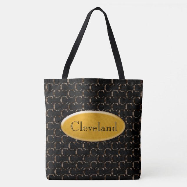 Taschen-Tasche (AO) - Goldnummernschild und Tasche (Vorderseite)