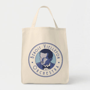 Taschen-Tasche - Benoit Viellefon Orchester (blau) Tragetasche
