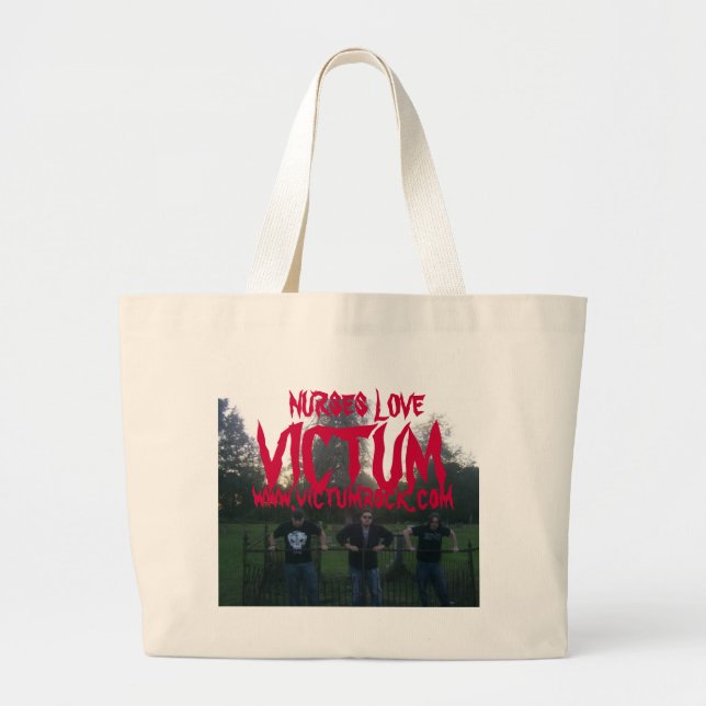 TASCHEN-TASCHE DER KRANKENSCHWESTER-LIEBE-VICTUM JUMBO STOFFBEUTEL (Vorne)