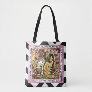 TASCHEN-TASCHE IST TAPFER, WENN SIE ERSCHROCKEN TASCHE