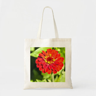 Taschen-Tasche mit rotem Zinnia Tragetasche