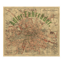Taschenkarte von Berlin um 1897 – Kiessling’s Plan