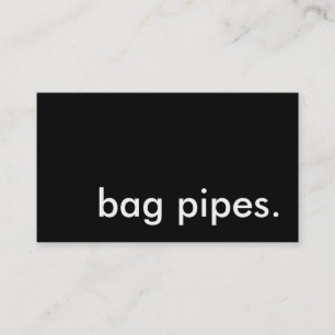 Taschenpfeifen. Visitenkarte