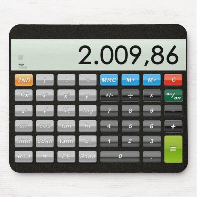 Taschenrechner-App Mousepad (Vorne)