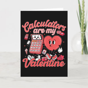 Taschenrechner sind mein Valentinstag Mathelehrer Karte