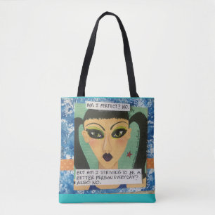 Taschenschlechtes SIND ICH VERVOLLKOMMNEN? Nein Tasche