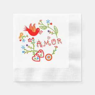 Taschentücher der portugiesischen Liebe Serviette