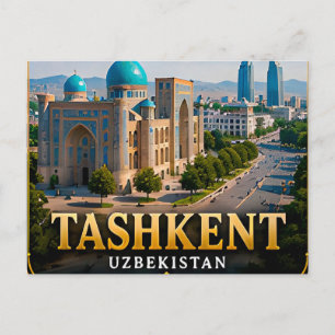 Taschkent Zeitlose Architektur und modernes Usbeki Postkarte