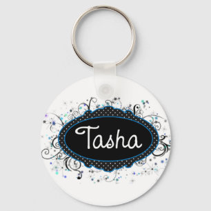 Tasha Nummernschild Schlüsselanhänger
