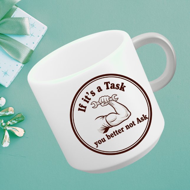 Task Ask Motto: Initiative Kaffeetasse Power (#BlackWhiteMug #DeskInspiration #GoalSetterMug #UniqueGift
#TaskAskMug 
#OfficeCoffeeMug
#TaskAskMug)