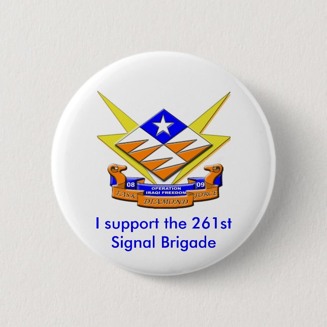 Task Force Diamant, stütze ich das 261stSignal B… Button (Vorderseite)