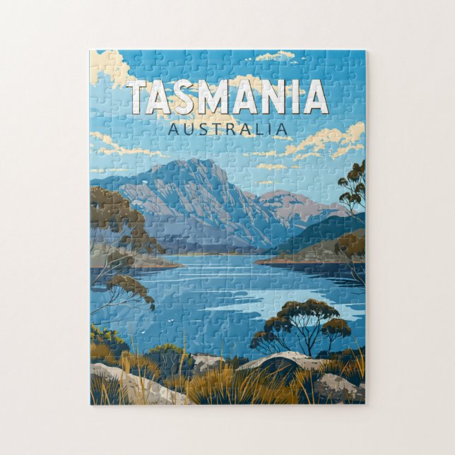 Tasmania Australia Reisen Kunst Vintag (Vertikal)