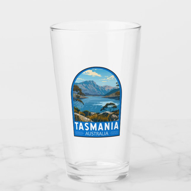 Tasmania Australia Reisen Kunst Vintag Glas (Vorderseite)